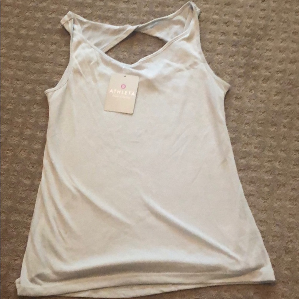 Athleta - Find Your Center Tank - light gray
